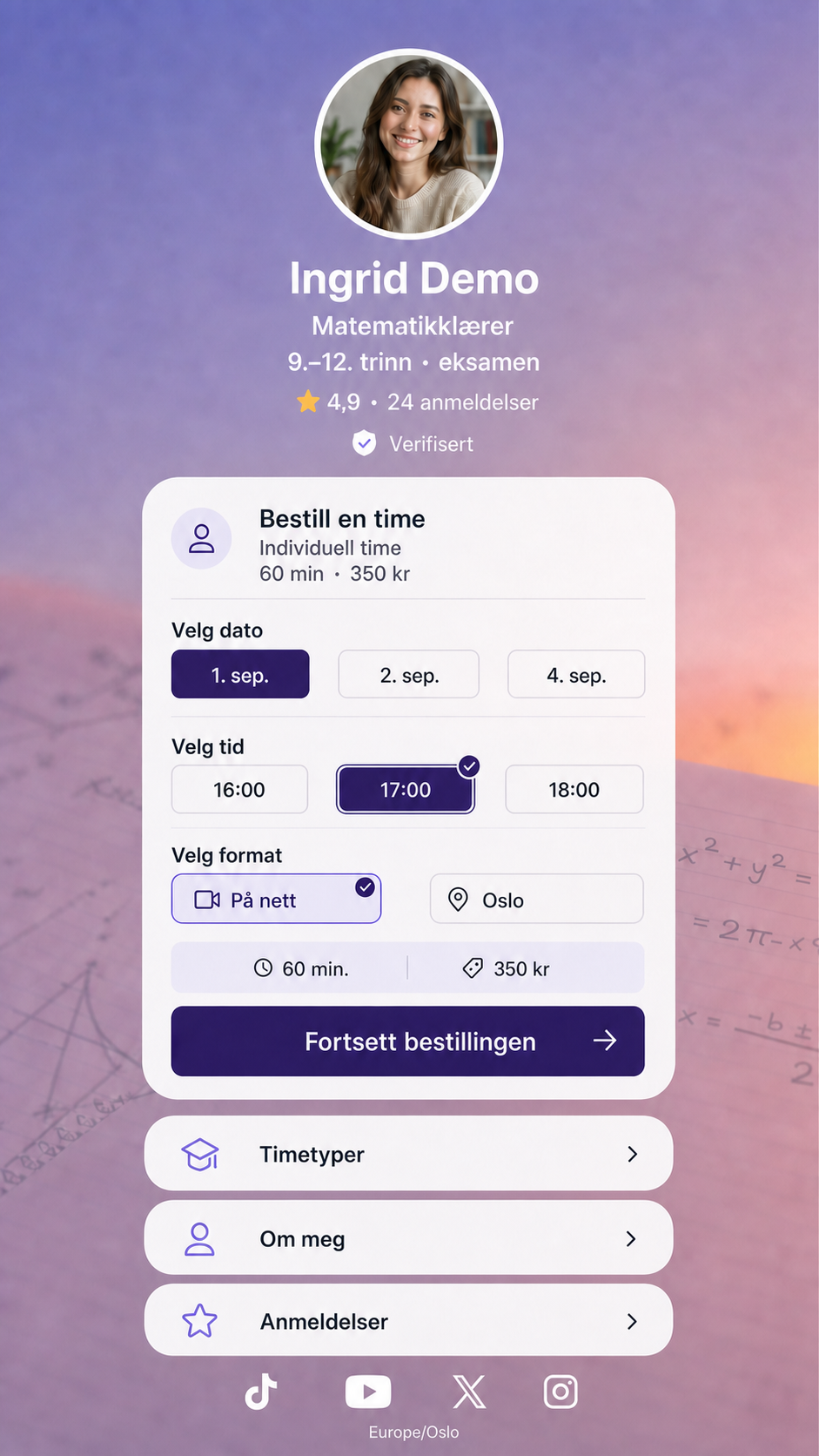 Et digitalt visittkort som gjør interesse om til konkrete forespørsler